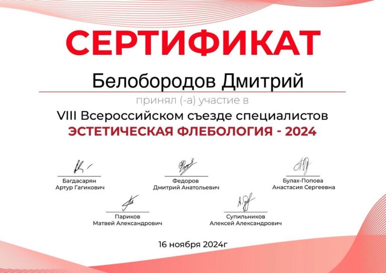 Белобородов Дмитрий Владимирович