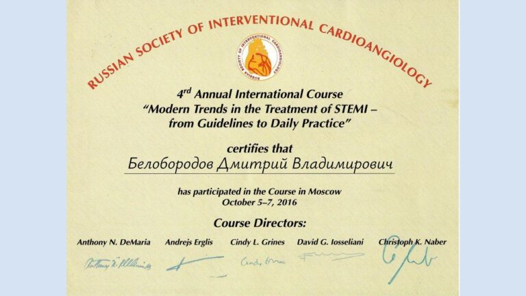 Белобородов Дмитрий Владимирович